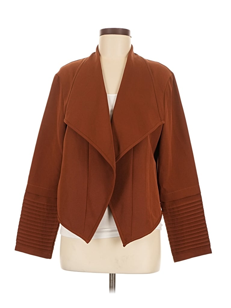 Pre-owned Shein Blazer Jacket In Brown