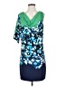BCBGMAXAZRIA Print Multi Color Blue Cocktail Dress Size S - photo 1