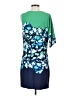 BCBGMAXAZRIA Print Multi Color Blue Cocktail Dress Size S - photo 2