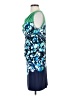 BCBGMAXAZRIA Print Multi Color Blue Cocktail Dress Size S - photo 5