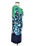 BCBGMAXAZRIA Print Multi Color Blue Cocktail Dress Size S - photo 4