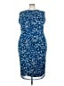 The Limited Animal Print Blue Cocktail Dress Size 3X - photo 1