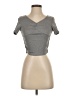Shein Gray Short Sleeve Top Size 4 - photo 1