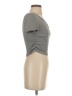 Shein Gray Short Sleeve Top Size 4 - photo 4