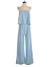 Love...ady Color Block Blue Jumpsuit Size M - photo 1