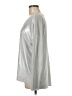Tempo Paris Metallic Silver Long Sleeve Top Size Med - Lg - photo 5