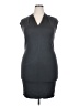 Three Dots Solid Gray Casual Dress Size XXL - photo 1
