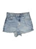 MNG Blue Denim Shorts Size 4 - photo 1