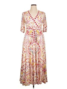 fitted lace wedding dress Boden Polka Dot Wrap Front Cotton Dress in Highland Green, Painted Dot at Nordstrom, Size 6 main image 0