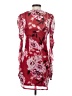 Fourteenth Place 100% Polyester Floral Red Cocktail Dress Size S - photo 2