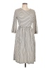 Merokeety Stripes Gray Casual Dress Size L - photo 1
