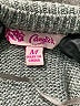 Candie's Chevron-herringbone Gray Cardigan Size M - photo 7