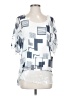 Tango Mango 100% Polyester Silver Short Sleeve Blouse Size S - photo 1