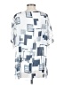 Tango Mango 100% Polyester Silver Short Sleeve Blouse Size S - photo 2