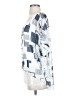 Tango Mango 100% Polyester Silver Short Sleeve Blouse Size S - photo 5