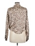 Akira 100% Polyester Animal Print Brown Tan Long Sleeve Blouse Size M - photo 2