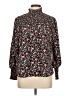 Shein Floral Black Long Sleeve Blouse Size L - photo 1