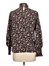 Shein Floral Black Long Sleeve Blouse Size L - photo 2