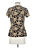 By Design Paisley Gold Short Sleeve Blouse Size S - photo 2