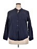 Zeagoo Solid Blue 3/4 Sleeve Button-Down Shirt Size XXL - photo 1