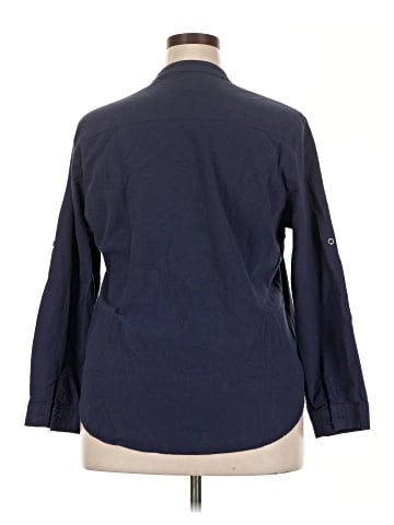 Zeagoo 3/4 Sleeve Button-Down Shirt (view 2)