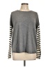 French Connection Stripes Gray Pullover Sweater Size L - photo 1
