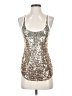 Express Silver Sleeveless Top Size XS - photo 1