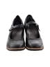 Earth 100% Leather Black Wedges Size 7 1/2 (wide) - photo 2