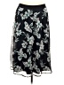 Christopher & Banks 100% Polyester Floral Black Casual Skirt Size M - photo 1