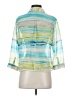 Chico's Color Block Blue 3/4 Sleeve Button-Down Shirt Size Sm (0) - photo 2