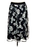 Christopher & Banks 100% Polyester Floral Black Casual Skirt Size M - photo 2