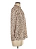 Unbranded 100% Polyester Animal Print Tan Long Sleeve Blouse Size XS - photo 4