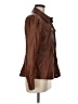 By Anthropologie 100% Polyester Brown Jacket Size 8 - photo 4