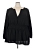 Torrid 100% Polyester Black 3/4 Sleeve Blouse Size 5X Plus (5) - photo 1
