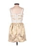 Keepsake Metallic Gold Cocktail Dress Size S - photo 2