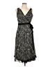 Jonathan Martin 100% Polyester Animal Print Black Cocktail Dress Size 12 - photo 1