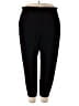 Bar III Solid Black Casual Pants Size 2X - photo 1