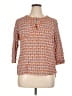 Stylus Orange 3/4 Sleeve Blouse Size XL - photo 1