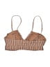 Unbranded Stripes Brown Swimsuit Top Size S (estimated) - photo 2