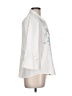 Tia Designs White 3/4 Sleeve Button-Down Shirt Size L - photo 4