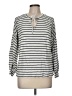 CAbi Silver Long Sleeve Henley Size M - photo 1
