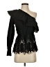 BCBGMAXAZRIA 100% Cotton Black 3/4 Sleeve Blouse Size S - photo 1