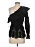 BCBGMAXAZRIA 100% Cotton Black 3/4 Sleeve Blouse Size S - photo 2