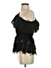 BCBGMAXAZRIA 100% Cotton Black 3/4 Sleeve Blouse Size S - photo 5