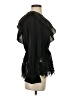 BCBGMAXAZRIA 100% Cotton Black 3/4 Sleeve Blouse Size S - photo 4