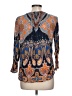 Lee 100% Rayon Blue 3/4 Sleeve Blouse Size L - photo 2