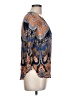 Lee 100% Rayon Blue 3/4 Sleeve Blouse Size L - photo 4
