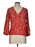 Veronica Beard Red 3/4 Sleeve Blouse Size 10 - photo 1