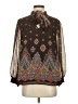 Jaclyn Smith 100% Polyester Brown Long Sleeve Blouse Size S - photo 1