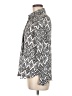 Zara Print Silver Long Sleeve Blouse Size M - photo 5